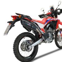 Scarico GPR compatibile con  Honda Crf 300 L - Rally 2021-2024, Furore Evo4 Nero, Terminale di scarico omologato,fornito con db killer estraibile,catalizzatore e collettore