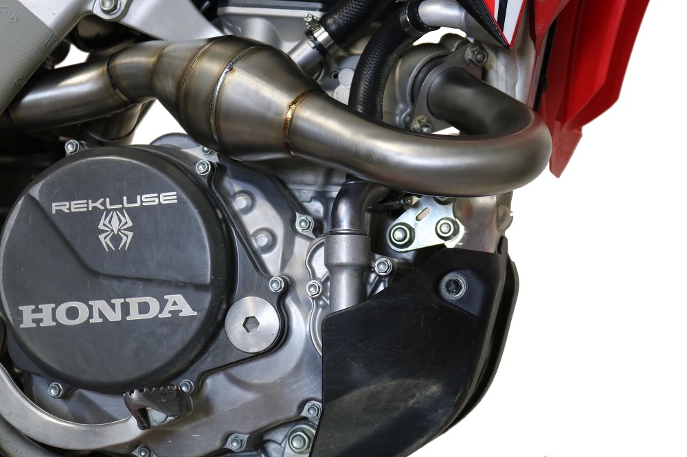 Scarico GPR compatibile con  Honda Crf 450 R-RX 2020-2020, Pentacross Inox, Impianto completo racing, doppio terminale con db killer estraibile