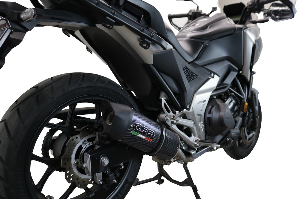 Scarico GPR compatibile con  Honda Nc 750 X - S Dct  2021-2023, Furore Evo4 Poppy, Scarico omologato, silenziatore con db killer estraibile e raccordo specifico