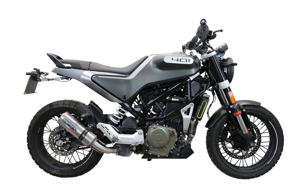 Scarico GPR compatibile con  Husqvarna Vitpilen 401 2020-2020, M3 Inox , Scarico omologato, silenziatore con db killer estraibile e raccordo specifico