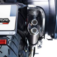 Scarico GPR compatibile con  Ducati Multistrada V4 - S 2022-2024, Dual Inox, Scarico omologato, silenziatore con db killer estraibile e raccordo specifico