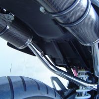 Scarico GPR compatibile con  Honda Fmx 650 2005-2008, Inox Tondo, Coppia di terminali di scarico omologati, forniti con db killer removibili e raccordi specifici