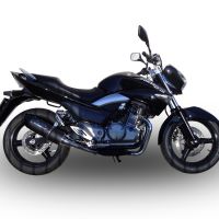 Scarico GPR compatibile con  Suzuki Gw 250 F Inazuma 2012-2017, Furore Poppy, Coppia di silenziatori di scarico racing, con raccordo, articolo senza omologazione