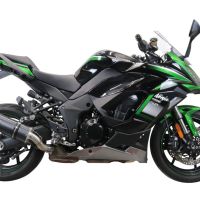 Scarico GPR compatibile con  Kawasaki Ninja 1000 Sx 2020-2020, Furore Evo4 Poppy, Scarico omologato, silenziatore con db killer estraibile e raccordo specifico