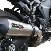 Scarico GPR compatibile con  Kawasaki Ninja 1000 Sx 2021-2023, Gpe Ann. titanium, Terminale di scarico racing, con raccordo, senza omologazione