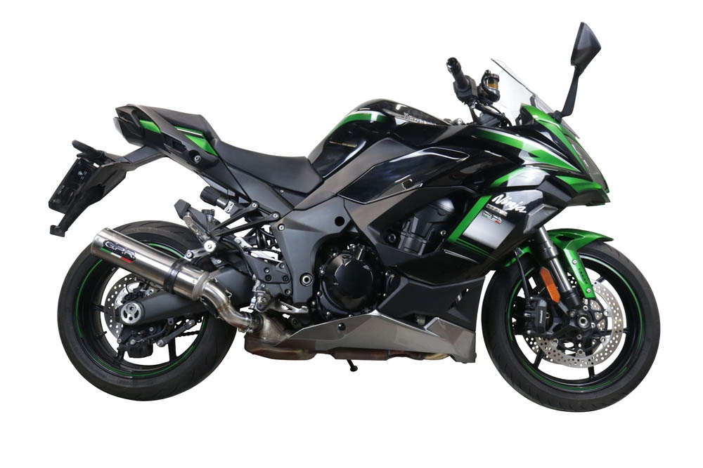 Scarico GPR compatibile con  Kawasaki Ninja 1000 Sx 2021-2023, M3 Inox , Terminale di scarico racing, con raccordo, senza omologazione