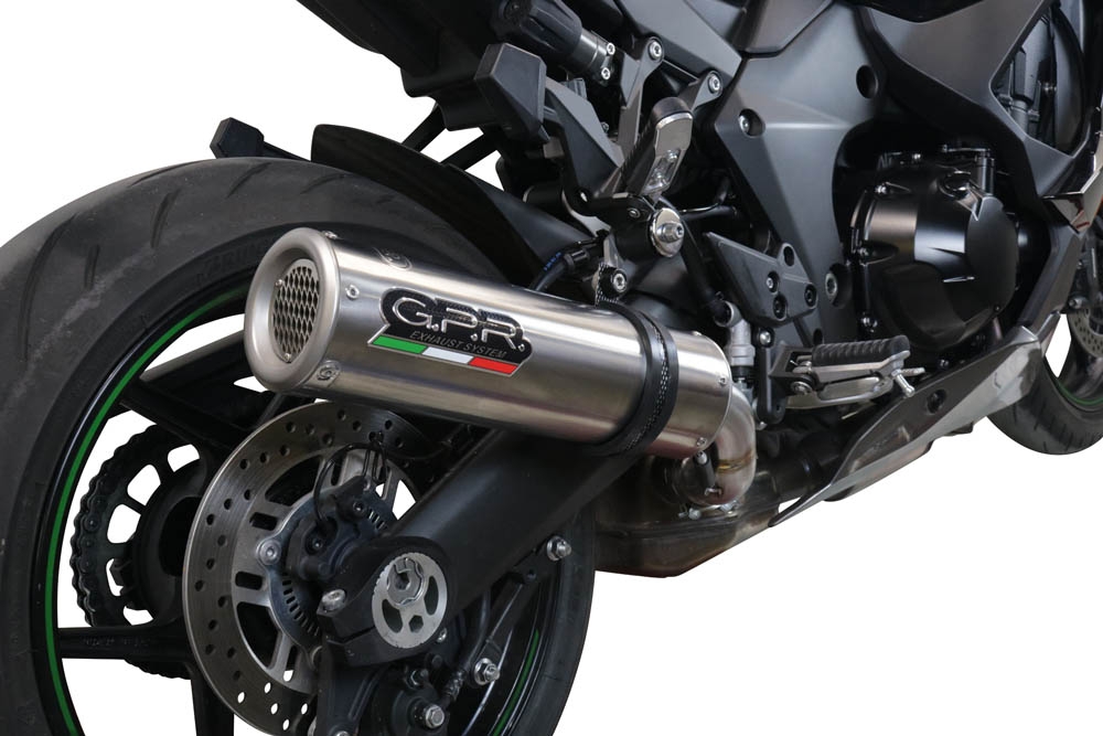 Scarico GPR compatibile con  Kawasaki Ninja 1000 Sx 2021-2023, M3 Inox , Terminale di scarico racing, con raccordo, senza omologazione