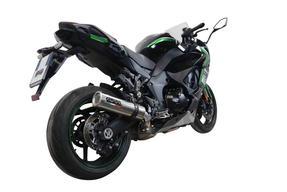 Scarico GPR compatibile con  Kawasaki Ninja 1000 Sx 2021-2023, M3 Inox , Terminale di scarico racing, con raccordo, senza omologazione