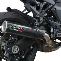 Scarico GPR compatibile con  Kawasaki Ninja 1000 Sx 2021-2023, M3 Poppy , Scarico omologato, silenziatore con db killer estraibile e raccordo specifico