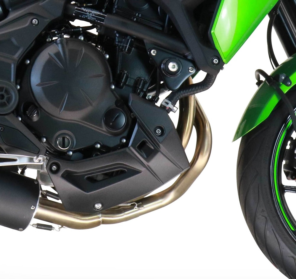 Scarico GPR compatibile con  Kawasaki Versys 650 2017-2020, M3 Inox , Scarico completo racing, fornito con db killer estraibile e collettore, non conforme per uso stradale