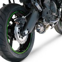 Scarico GPR compatibile con  Kawasaki Versys 650 2017-2020, Furore Evo4 Poppy, Scarico completo omologato,fornito con db killer estraibile,catalizzatore e collettore