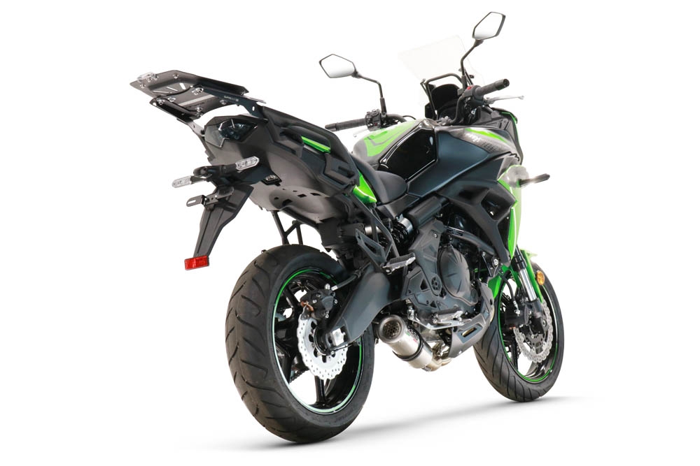 Scarico GPR compatibile con  Kawasaki Versys 650 2017-2020, M3 Inox , Scarico completo racing, fornito con db killer estraibile e collettore, non conforme per uso stradale