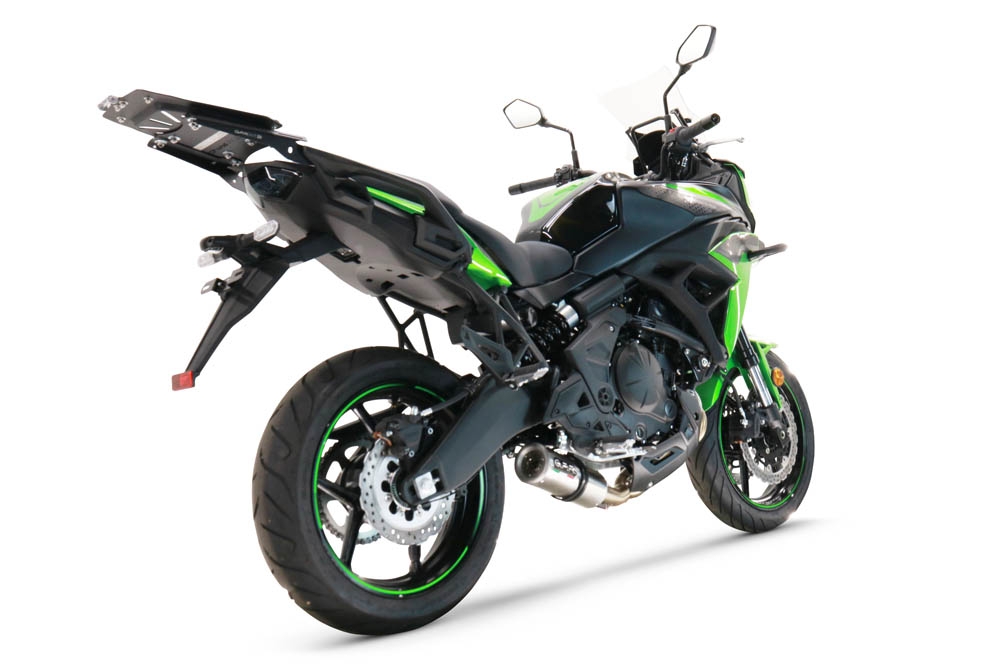 Scarico GPR compatibile con  Kawasaki Versys 650 2015-2016, M3 Titanium Natural, Scarico completo omologato,fornito con db killer estraibile,catalizzatore e collettore