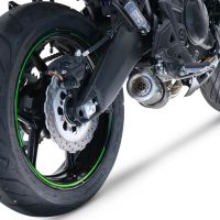 Scarico GPR compatibile con  Kawasaki Versys 650 2017-2020, M3 Poppy , Scarico completo omologato,fornito con db killer estraibile,catalizzatore e collettore