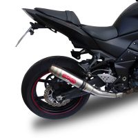 Scarico GPR compatibile con  Kawasaki Z 750 - S  2004-2006, Deeptone Inox, Scarico omologato, silenziatore con db killer estraibile e raccordo specifico