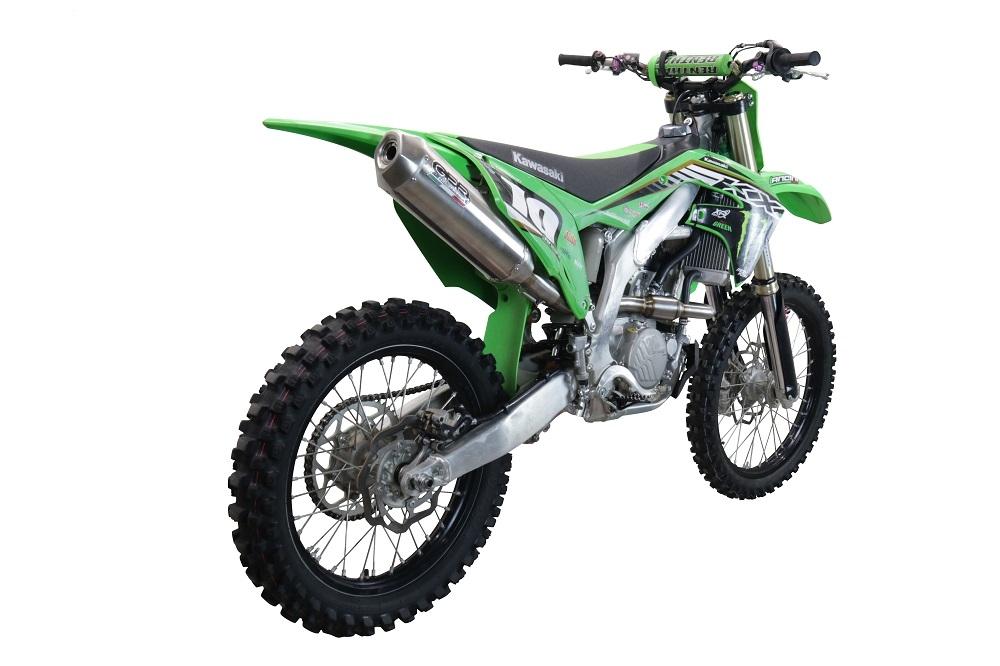 Scarico GPR compatibile con  Kawasaki KX 250 F 2017-2020, Pentacross Inox, Scarico completo racing, fornito con db killer estraibile e collettore, non legale per uso stradale