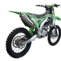 Scarico GPR compatibile con  Kawasaki KX 250 F 2021-2023, Pentacross FULL Titanium, Terminale di scarico Racing, con raccordo specifico e db killer estraibile