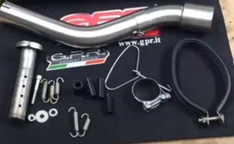 Scarico GPR compatibile con  Kawasaki Klx 650 R  1996-2002, Furore Nero, Scarico omologato, silenziatore con db killer estraibile e raccordo specifico