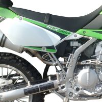 Scarico GPR compatibile con  Kawasaki KLX 250 SF 2009-2012, Gpe Ann. titanium, Scarico omologato, silenziatore con db killer estraibile e raccordo specifico