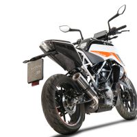 Scarico GPR compatibile con  Ktm Duke 125 2021-2023, M3 Poppy , Terminale di scarico racing, con raccordo, senza omologazione