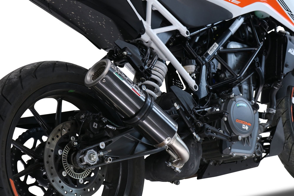 Scarico GPR compatibile con  Ktm Duke 125 2021-2023, M3 Poppy , Terminale di scarico racing, con raccordo, senza omologazione