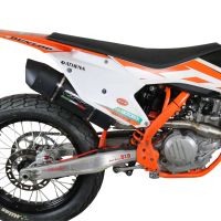 Scarico GPR compatibile con  Ktm SX-F 450 2016-2018, Furore Nero, Scarico completo racing, fornito con db killer estraibile e collettore, non legale per uso stradale