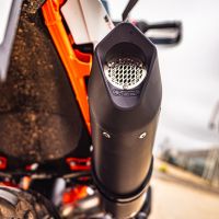 Scarico GPR compatibile con  Ktm Adventure 890 2021-2023, Furore Evo4 Nero, Scarico omologato, silenziatore con db killer estraibile e raccordo specifico