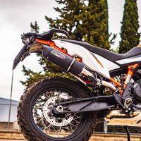 Scarico GPR compatibile con  Ktm Adventure 890 2021-2023, Furore Evo4 Nero, Scarico omologato, silenziatore con db killer estraibile e raccordo specifico