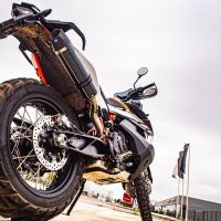 Scarico GPR compatibile con  Ktm Adventure 890 2021-2023, GP Evo4 Poppy, Scarico omologato, silenziatore con db killer estraibile e raccordo specifico