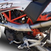 Scarico GPR compatibile con  Ktm Smc 690 R 2007-2016, Furore Nero, Scarico completo omologato,fornito con db killer estraibile e collettore