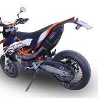 Scarico GPR compatibile con  Ktm Enduro 690 R  2007-2016, Furore Nero, Scarico completo omologato,fornito con db killer estraibile e collettore