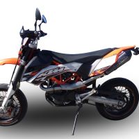 Scarico GPR compatibile con  Ktm Enduro 690 R  2007-2016, Gpe Ann. Poppy, Scarico completo omologato,fornito con db killer estraibile,catalizzatore e collettore