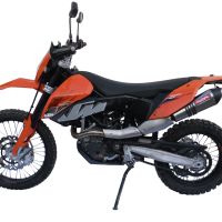 Scarico GPR compatibile con  Ktm Enduro 690 R  2007-2016, Gpe Ann. titanium, Scarico completo omologato,fornito con db killer estraibile e collettore