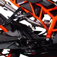 Scarico GPR compatibile con  Ktm Rc 125 2014-2016, M3 Poppy , Terminale di scarico racing, con raccordo, senza omologazione