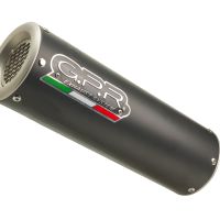 Scarico GPR compatibile con  Fantic Motor XMF 125 2021-2023, M3 Black Titanium, Terminale di scarico omologato, fornito con db killer estraibile, catalizzatore e raccordo specifico