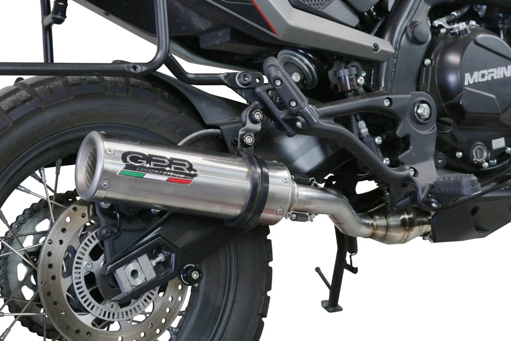 Scarico GPR compatibile con  Moto Morini X-CAPE 650 2021-2023, M3 Inox , Scarico semi-completo omologato,fornito con db killer estraibile,catalizzatore e collettore