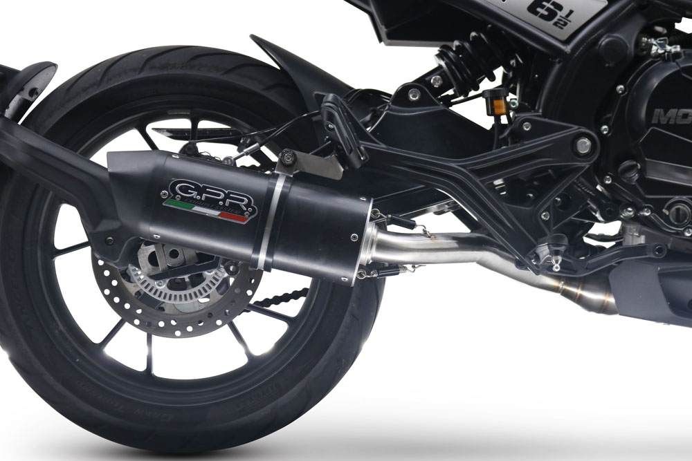 Scarico GPR compatibile con  Moto Morini Seiemmezzo Str 2022-2024, Furore Evo4 Nero, Scarico semi-completo omologato,fornito con db killer estraibile,catalizzatore e collettore