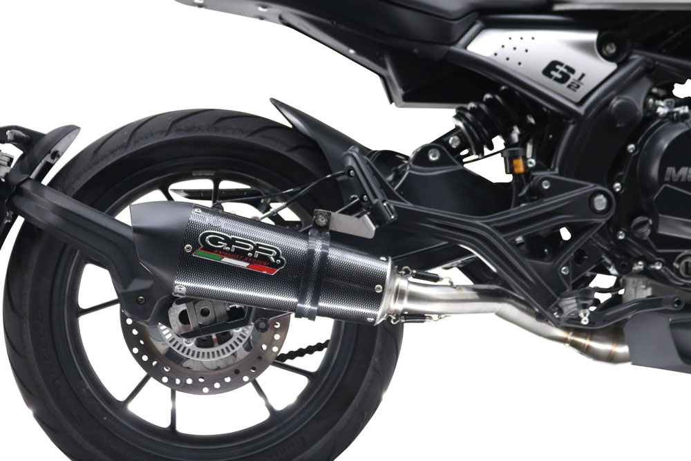 Scarico GPR compatibile con  Moto Morini Seiemmezzo Str 2022-2024, GP Evo4 Poppy, Scarico semi-completo omologato,fornito con db killer estraibile,catalizzatore e collettore