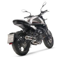 Scarico GPR compatibile con  Moto Morini Seiemmezzo Str 2022-2024, M3 Poppy , Scarico semi-completo omologato,fornito con db killer estraibile,catalizzatore e collettore