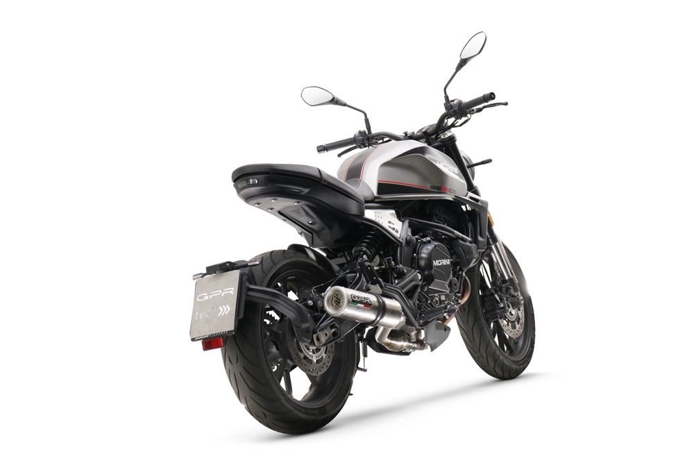 Scarico GPR compatibile con  Moto Morini Seiemmezzo Str 2022-2024, M3 Inox , Scarico semi-completo omologato,fornito con db killer estraibile,catalizzatore e collettore