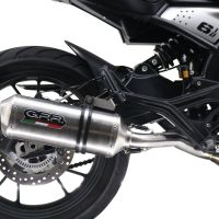 Scarico GPR compatibile con  Moto Morini Seiemmezzo Scr 2022-2024, Satinox , Scarico semi-completo omologato,fornito con db killer estraibile,catalizzatore e collettore