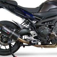 Scarico GPR compatibile con  Yamaha Mt-09 Tracer 900 2017-2020, Furore Evo4 Nero, Scarico completo omologato,fornito con db killer estraibile,catalizzatore e collettore