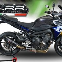 Scarico GPR compatibile con  Yamaha Mt-09 Tracer 900 2015-2016, Furore Poppy, Scarico completo omologato,fornito con db killer estraibile e collettore