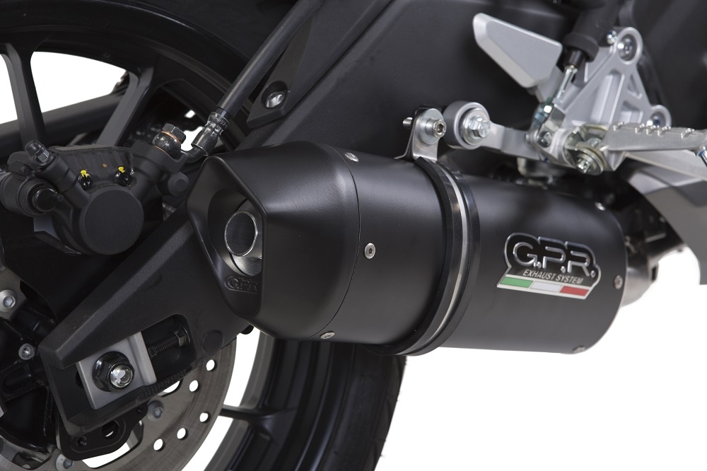 Scarico GPR compatibile con  Yamaha Mt 125 2017-2019, Furore Evo4 Nero, Terminale di scarico omologato, fornito con db killer estraibile, catalizzatore e raccordo specifico