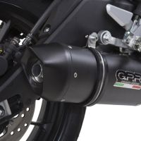 Scarico GPR compatibile con  Yamaha Mt 125 2017-2019, Furore Evo4 Nero, Terminale di scarico omologato, fornito con db killer estraibile, catalizzatore e raccordo specifico