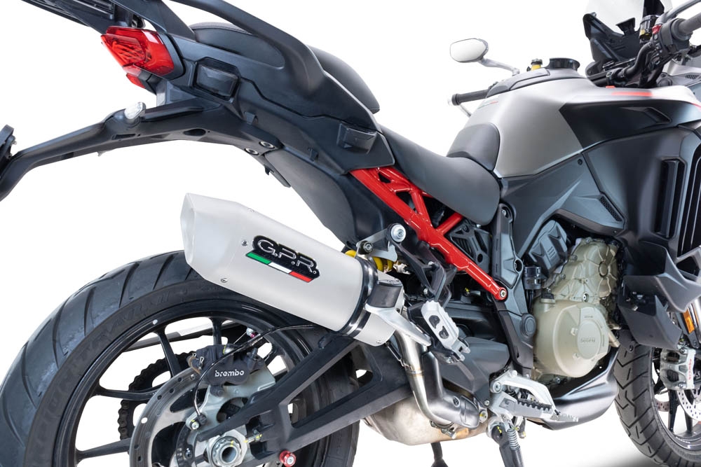 Scarico GPR compatibile con  Ducati Multistrada V4 Rally 2023-2024, Albus Evo4, Scarico omologato, silenziatore con db killer estraibile e raccordo specifico