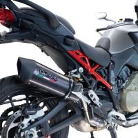 Scarico GPR compatibile con  Ducati Multistrada V4 Grand Tour 2024-2025, Furore Evo4 Poppy, Scarico omologato, silenziatore con db killer estraibile e raccordo specifico