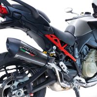 Scarico GPR compatibile con  Ducati Multistrada V4 Rally 2023-2024, GP Evo4 Poppy, Scarico omologato, silenziatore con db killer estraibile e raccordo specifico