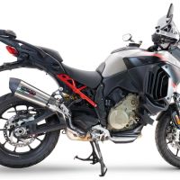 Scarico GPR compatibile con  Ducati Multistrada V4 Grand Tour 2024-2025, GP Evo4 Titanium, Scarico omologato, silenziatore con db killer estraibile e raccordo specifico