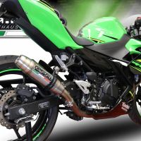 Scarico GPR compatibile con  Kawasaki Ninja 400 2018-2022, Deeptone Inox, Scarico completo racing,fornito con collettore specifico, non legale per uso stradale